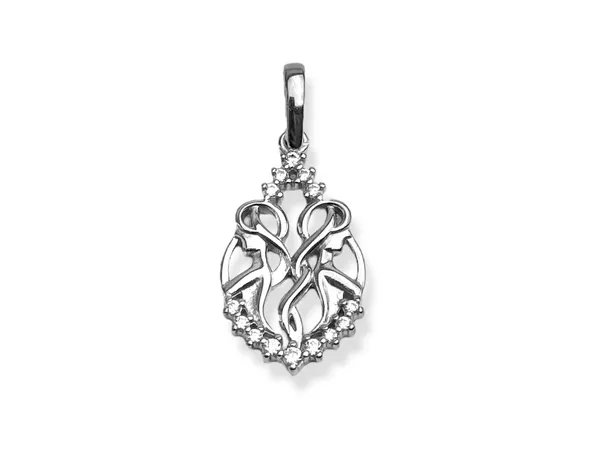 Серебряная подвеска Близнецы