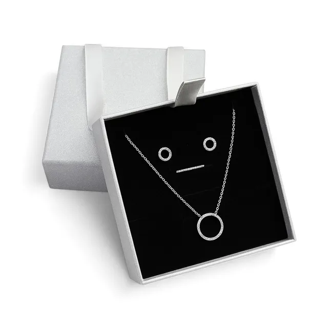 Срібний набір Моніка та Сумочка під набір 