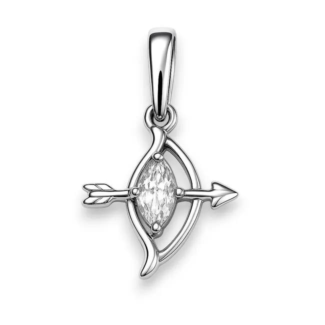 Срібна підвіска Стрілець 