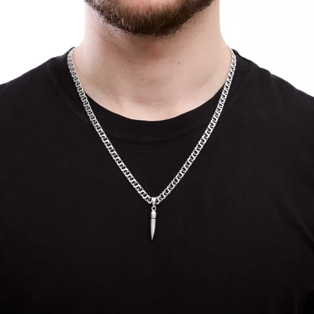 Серебряная подвеска Пуля 