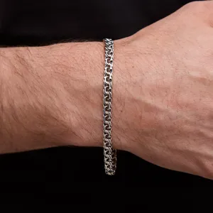 Срібний браслет Плоский Бісмарк   зображення 3