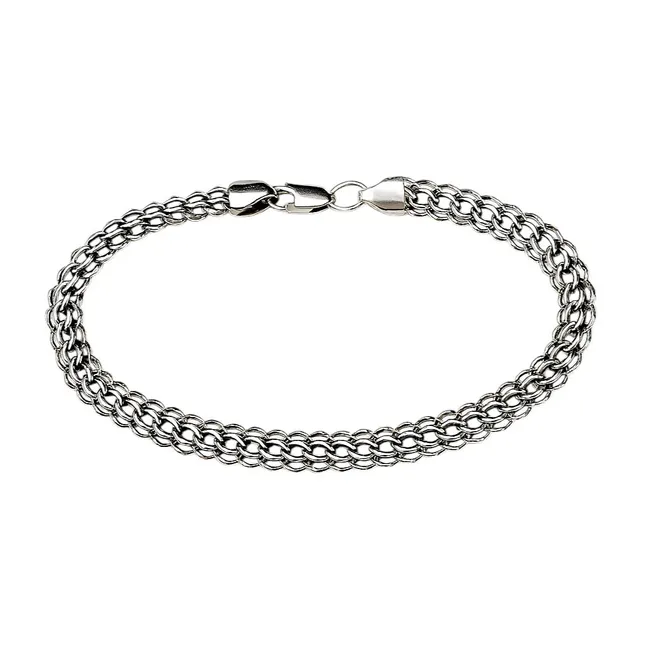 Серебряный браслет Питон