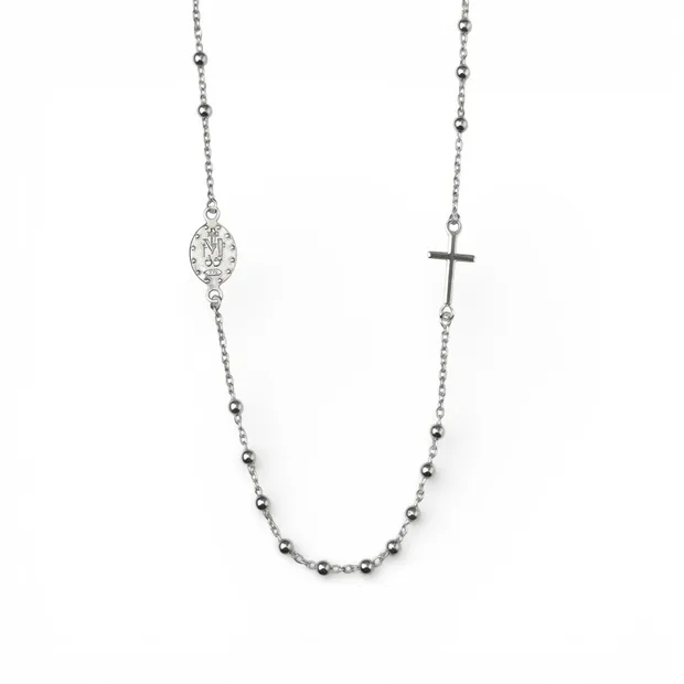 Срібне кольє Вервиця