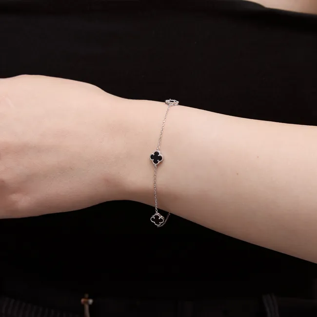 Срібний браслет Конюшина   зображення 3