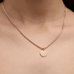 Срібна підвіска для гравіювання Монета з позолотою  зображення 4