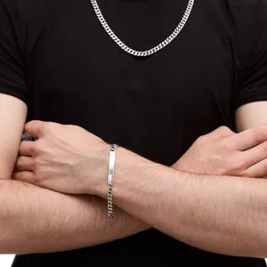 Срібний чоловічий набір Панцирний  зображення 3