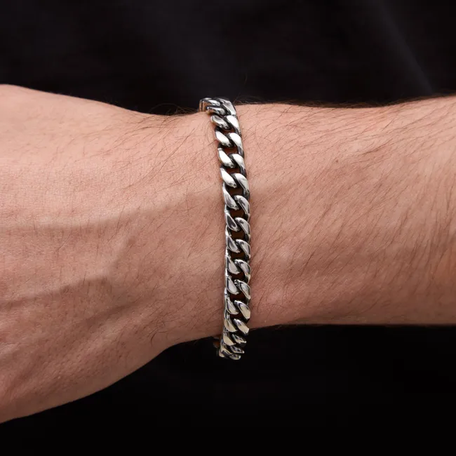 Срібний браслет Панцирний   зображення 2