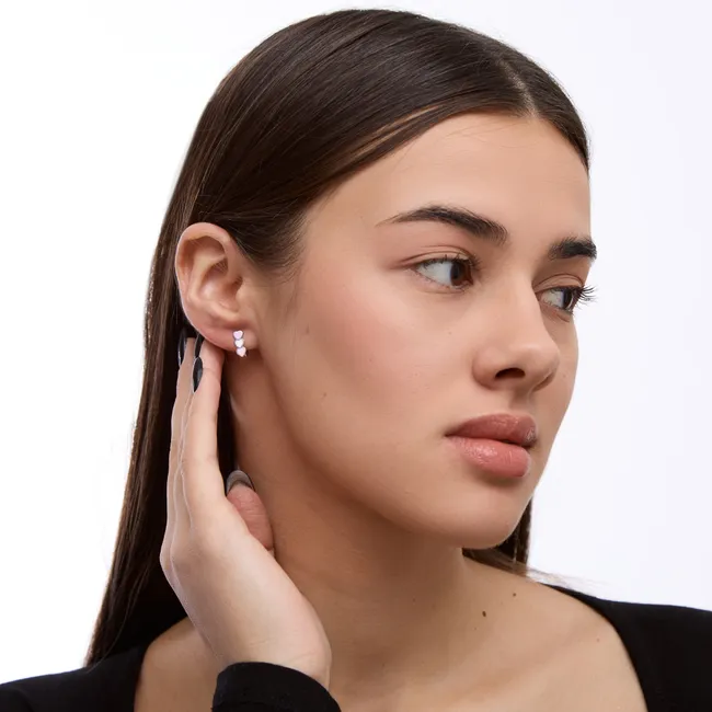 Silver earrings baby Hearts  зображення 3