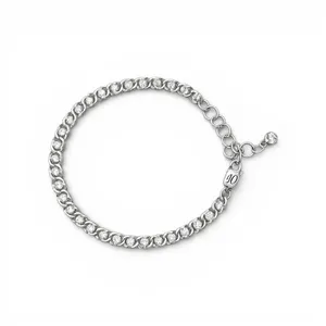 Серебряный браслет Арабский Бисмарк с фианитами 