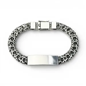 Срібний браслет Рамзес з коробкою та вставкою  