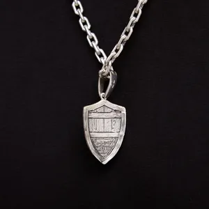 Срібна підвіска Щит Георгій Змієборець, ланцюжок Якір та Коробка під набір "Happy everyday"  зображення 4