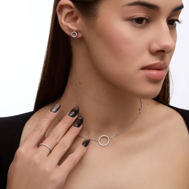 Срібний набір Моніка  зображення 3