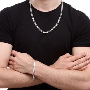 Срібний чоловічий набір Панцирний  зображення 2