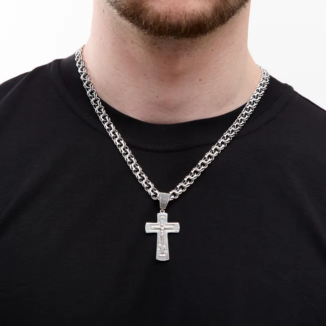 Срібний хрестик Дужість   зображення 3