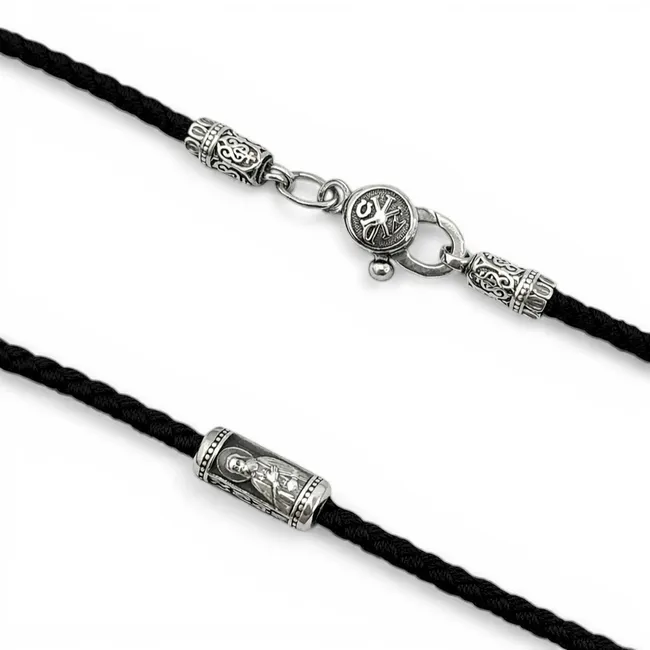 Шовковий шнурок з срібними вставками Серафім  зображення 2