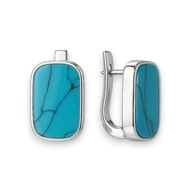 Silver earrings Lagoon
