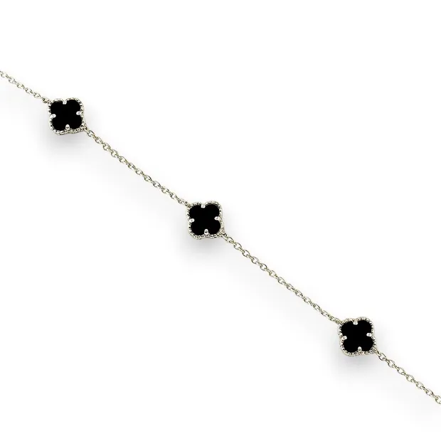 Срібний браслет Клевери