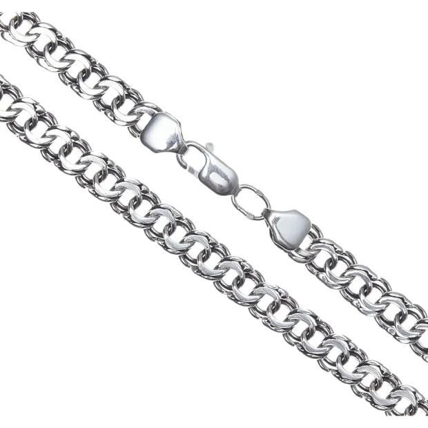 Срібний ланцюжок Плоский Бісмарк 