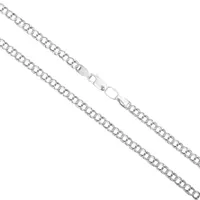 Срібний ланцюжок Плоский Бісмарк 