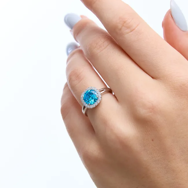 Срібна каблучка Смарагд  зображення 11