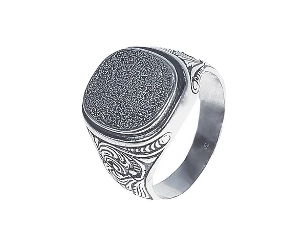 Silver male ring Empire