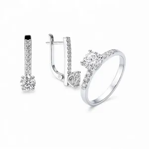 Срібний набір Ніжність 