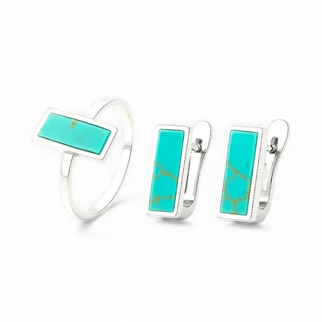 Silver Set Turquoise  