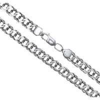 Серебряная цепочка Плоский Бисмарк 