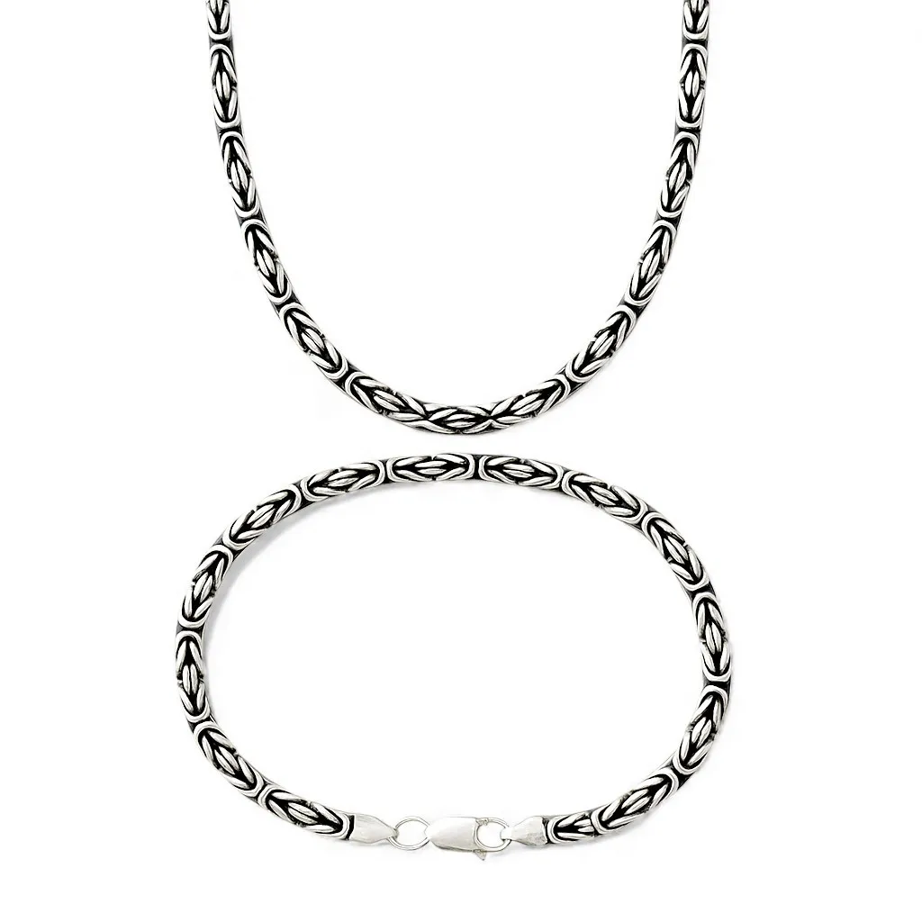 Срібний чоловічий набір Лисячий Хвіст