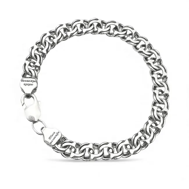 Срібний браслет Класичний Бісмарк   зображення 3