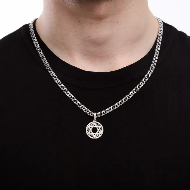 Срібна підвіска Зірка Давида  зображення 2