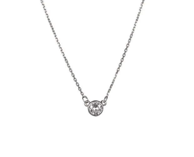 Silver Necklace Drop
