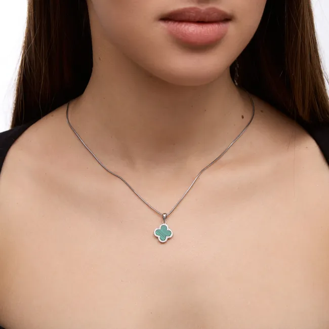 Срібна підвіска Конюшина  зображення 2