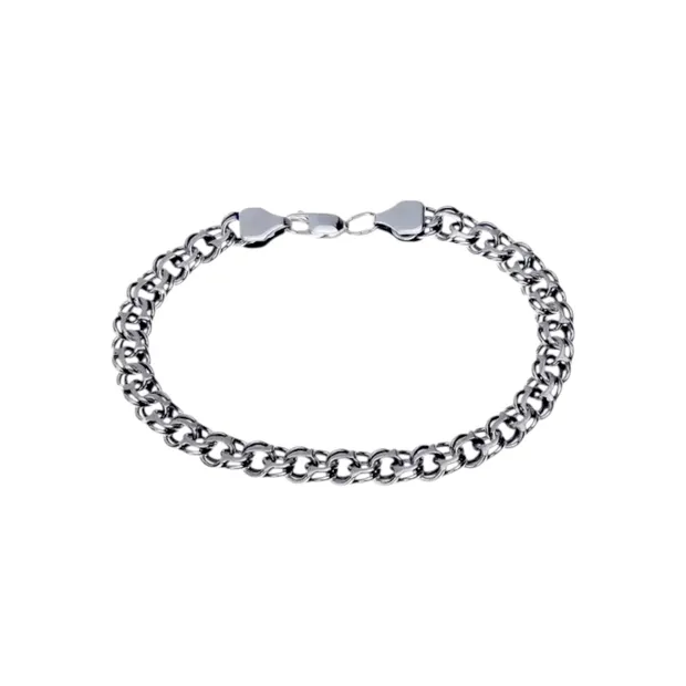 Silver bracelet Flat bismarck