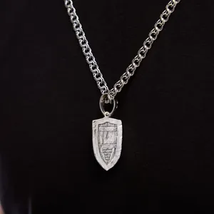 Срібна підвіска Щит Архангел   зображення 6