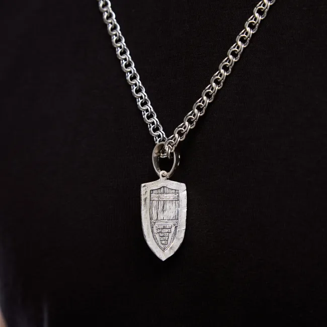 Срібна підвіска Щит Архангел   зображення 6