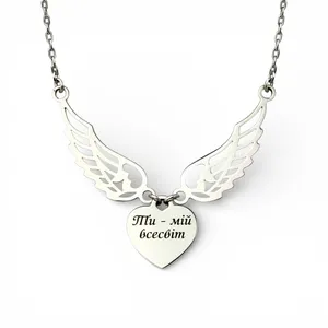 Срібне кольє Ангельські Крила 