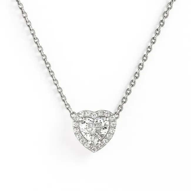 Срібне кольє Марсель Сердечко  