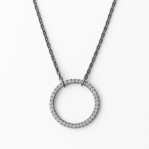 Серебряное колье Моника 