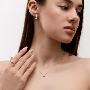 Подарунок для коханої срібний набір Сенді  зображення 2