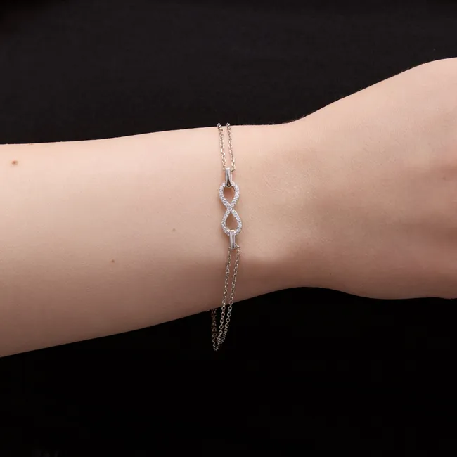 Срібний браслет Безкінечність  зображення 3