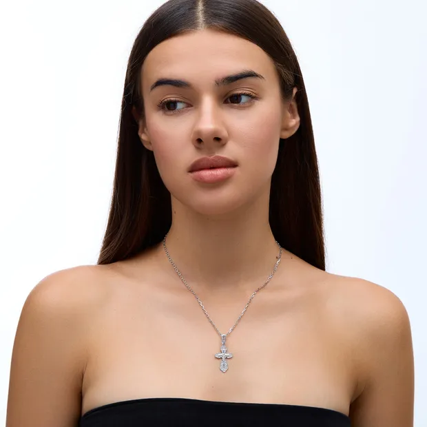 Срібний хрестик Доля 