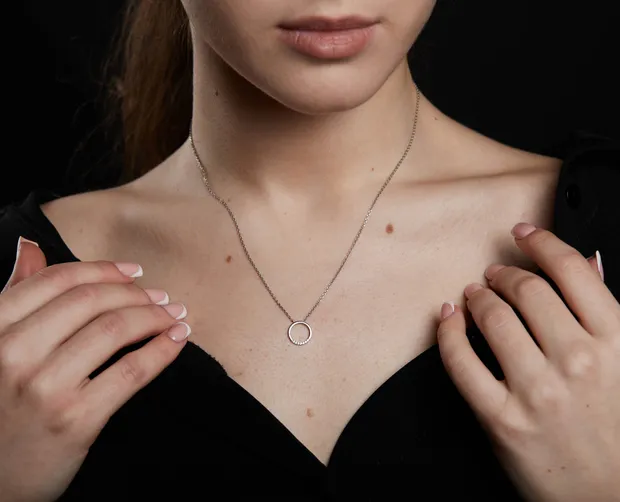 Silver necklace Adele