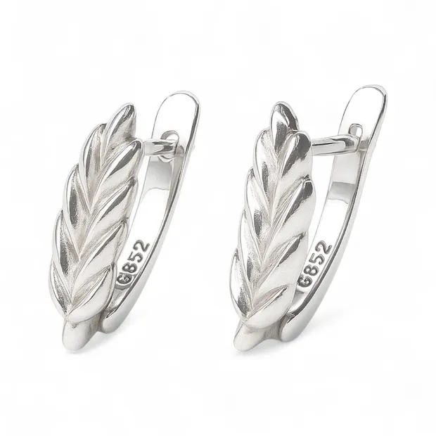 Срібні Сережки Колосок