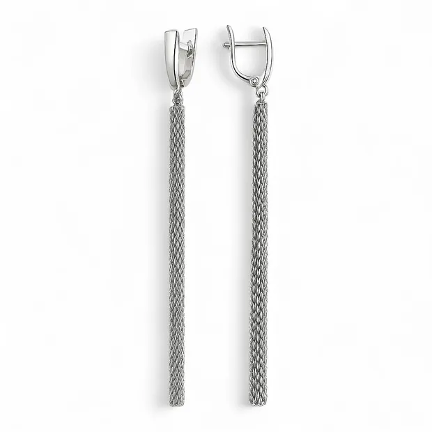 Silver earrings Fresh