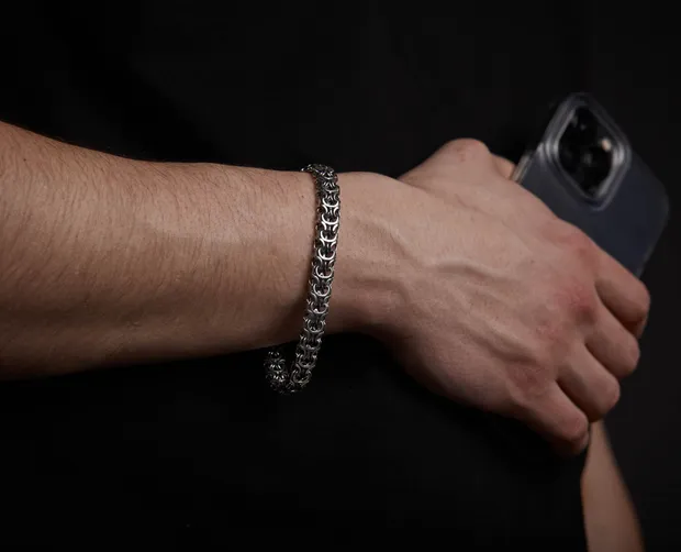 Срібний браслет Рамзес 