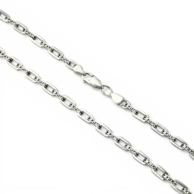 Срібний ланцюжок Якір з візерунком 