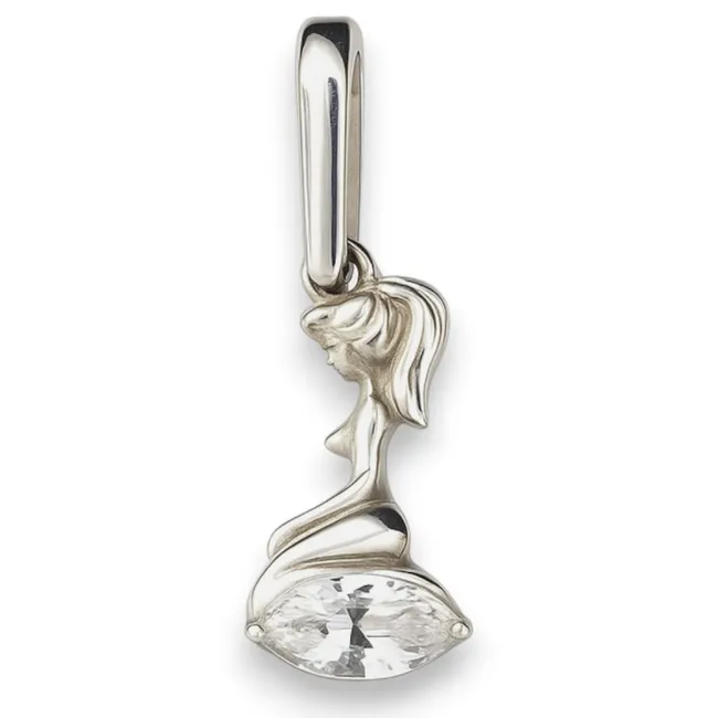 Срібна підвіска Діва 