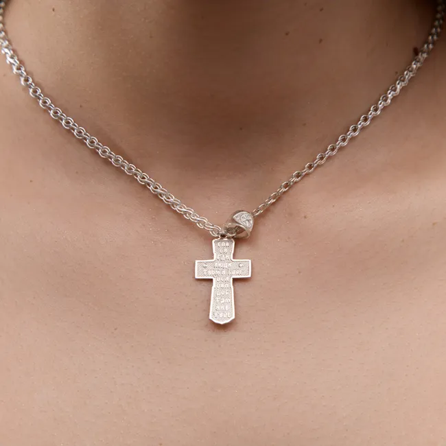 Срібний хрестик Надія   зображення 5