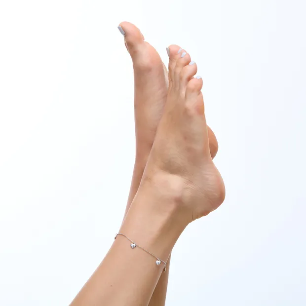 Срібний браслет Серденька